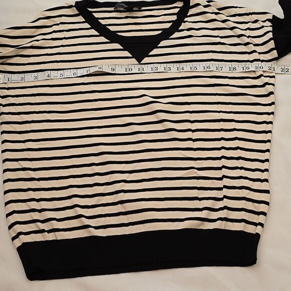 MaxMara Weekend striped vneck pullover sweater size large - Picture 4 of 8
